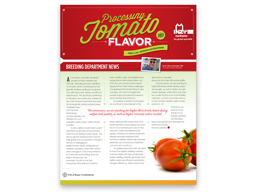 Tomato Newsletter